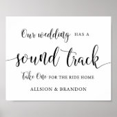 Weddenschappen Soundtrack Music CD Wedding Favor S Poster (Voorkant)