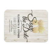 Weddenschappen sparen de datum gouden ananassen Ru Magneet (Horizontaal)