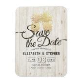 Weddenschappen sparen de datum gouden ananassen Ru Magneet (Verticaal)