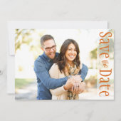 Weddenschappen sparen de datum waarop de foto in d save the date (Voorkant)
