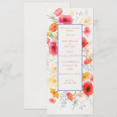 Weddenschappen uitnodigen kaart (Voorkant / Achterkant)