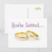 Weddenschappen Uitnodiging Briefkaart (Voorkant / Achterkant)