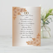 Weddenschappen Uitnodiging elegant rozen met een s (Staand voorkant)