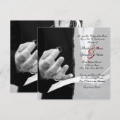 Weddenschappen+uitnodiging Kaart (Voorkant / Achterkant)