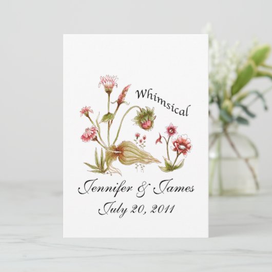 Weddenschappen Uitnodigingen in het wild gepelde b (Staand voorkant)