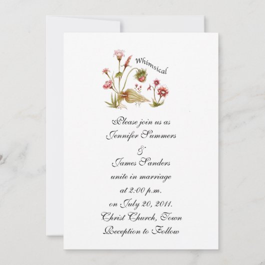 Weddenschappen Uitnodigingen in het wild gepelde b (Achterkant)