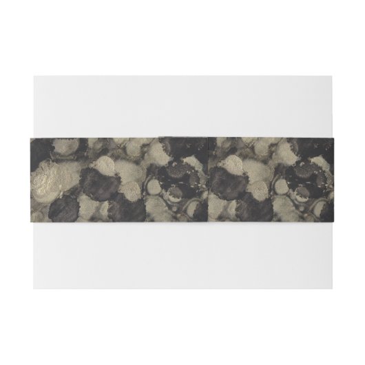 Weddenschappen van Black Gold Uitnodigingen Wikkel (Achterkant Voorbeeld)