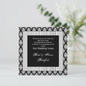 Weddenschappen vernieuwd - Uitnodiging - Zwart wit (Staand voorkant)