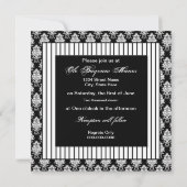 Weddenschappen vernieuwd - Uitnodiging - Zwart wit (Achterkant)