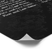 Weddenschappen Verspreidingskaart Baroque Flourish Poster (Hoek)