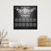 Weddenschappen Verspreidingskaart Baroque Flourish Poster (Keuken)