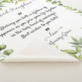 Weddenschappen voor bruid en bruid sherpa deken (3/4)