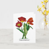 Weddenschappen voor echtpaar kaart (Gele Bloem)