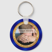 Weddenschappen voor gasten, dubbelzijdige FOTO Sleutelhanger (Achterkant)