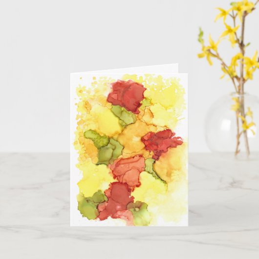 Weddenschappen voor het paar kaart (Gele Bloem)