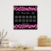 Weddenschappen Zitenkaart Roze Hollywood Glam Poster (Keuken)