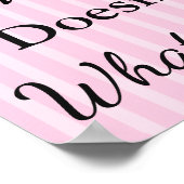 Weddenschappen Zitenkaart, Zitten "waar" Roze Post Poster (Hoek)