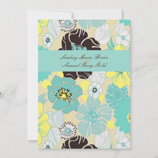 Weddenschappen ~ zomerbloemen blauwe papaver kaart (Voorkant)