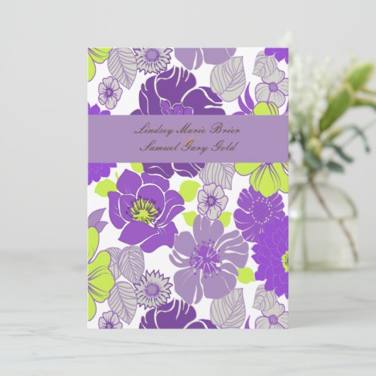 Weddenschappen ~ zomerbloemen kaart (Staand voorkant)