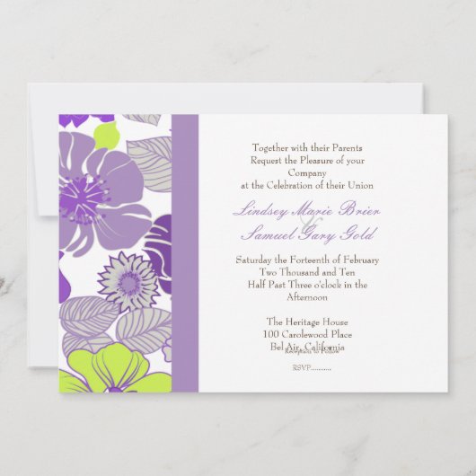 Weddenschappen ~ zomerbloemen kaart (Achterkant)