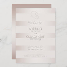 Weddenschapper | Elegant Modern Blush Pearl Stripe