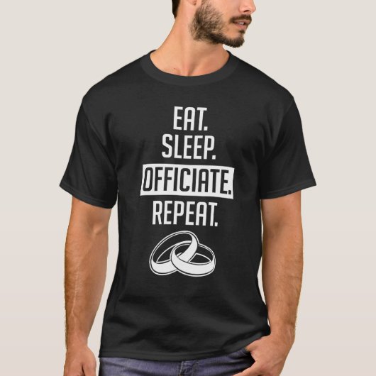 Weddenschapsbeambte Eat Herhaal internet Geordend  T-shirt (Voorkant)