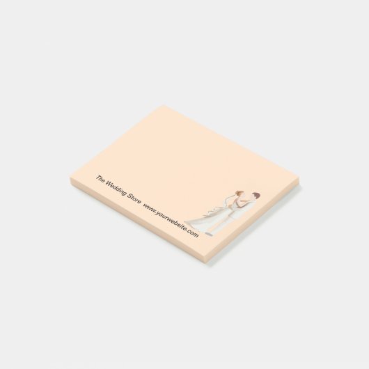 Weddenschapsbridale thema post-it® notes (Schuin)