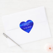 Weddenschapsdatum Bride en Groom Heart Stickers (Envelop)