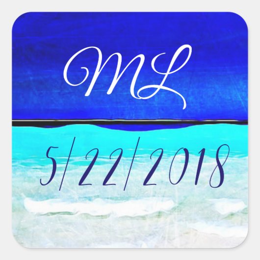 Weddenschapsdatum Bride en Groom Stickers (Voorkant)