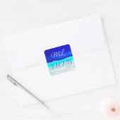 Weddenschapsdatum Bride en Groom Stickers (Envelop)
