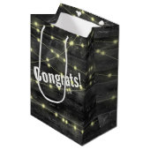 Weddenschapsduur op hout medium cadeauzakje (Voorkant Gekanteld)