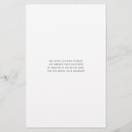 Weddenschapsgame Bride of Groom Black & White (Achterkant)