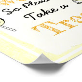 Weddenschapsgebaar Love is Sweet Poster (Hoek)