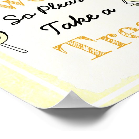 Weddenschapsgebaar Love is Sweet Poster (Hoek)