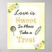 Weddenschapsgebaar Love is Sweet Poster (Voorkant)