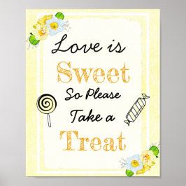 Weddenschapsgebaar Love is Sweet Poster