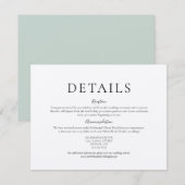 Weddenschapsgegevens Informatiekaart Kaart (Voorkant / Achterkant)