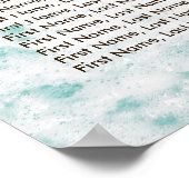 Weddenschapskaarster Summer Sandy Beach Starfish Poster (Hoek)