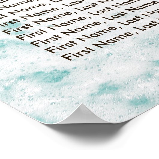 Weddenschapskaarster Summer Sandy Beach Starfish Poster (Hoek)