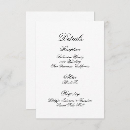 Weddenschapskaart Bedankkaart (Voorkant / Achterkant)