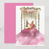 Weddenschapskaart - BESPAAR DE DATUM Kaart (Voorkant / Achterkant)