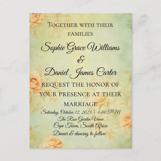 Weddenschapskaart Briefkaart (Voorkant)