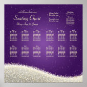 Weddenschapskaart Dazzling Sparkles Paars Poster (Voorkant)