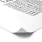 Weddenschapskaart Elegant Calligrafie Poster (Hoek)