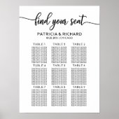 Weddenschapskaart Elegant Calligrafie Poster (Voorkant)