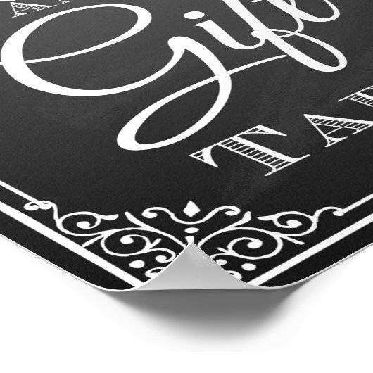 Weddenschapskaart en cadeautafelbord poster (Hoek)