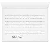 Weddenschapskaart Faux Gold Foil Glitter Lights (Binenzijde Horizontaal (Onderkant))