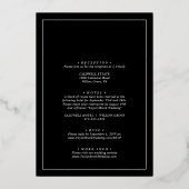 Weddenschapskaart Folie Uitnodiging (Achterkant)