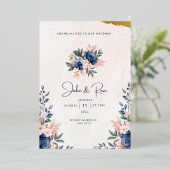 Weddenschapskaart Folie Uitnodiging (Staand Voorkant)