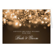 Weddenschapskaart Gold Mousserende lichten (Voorkant Horizontaal)